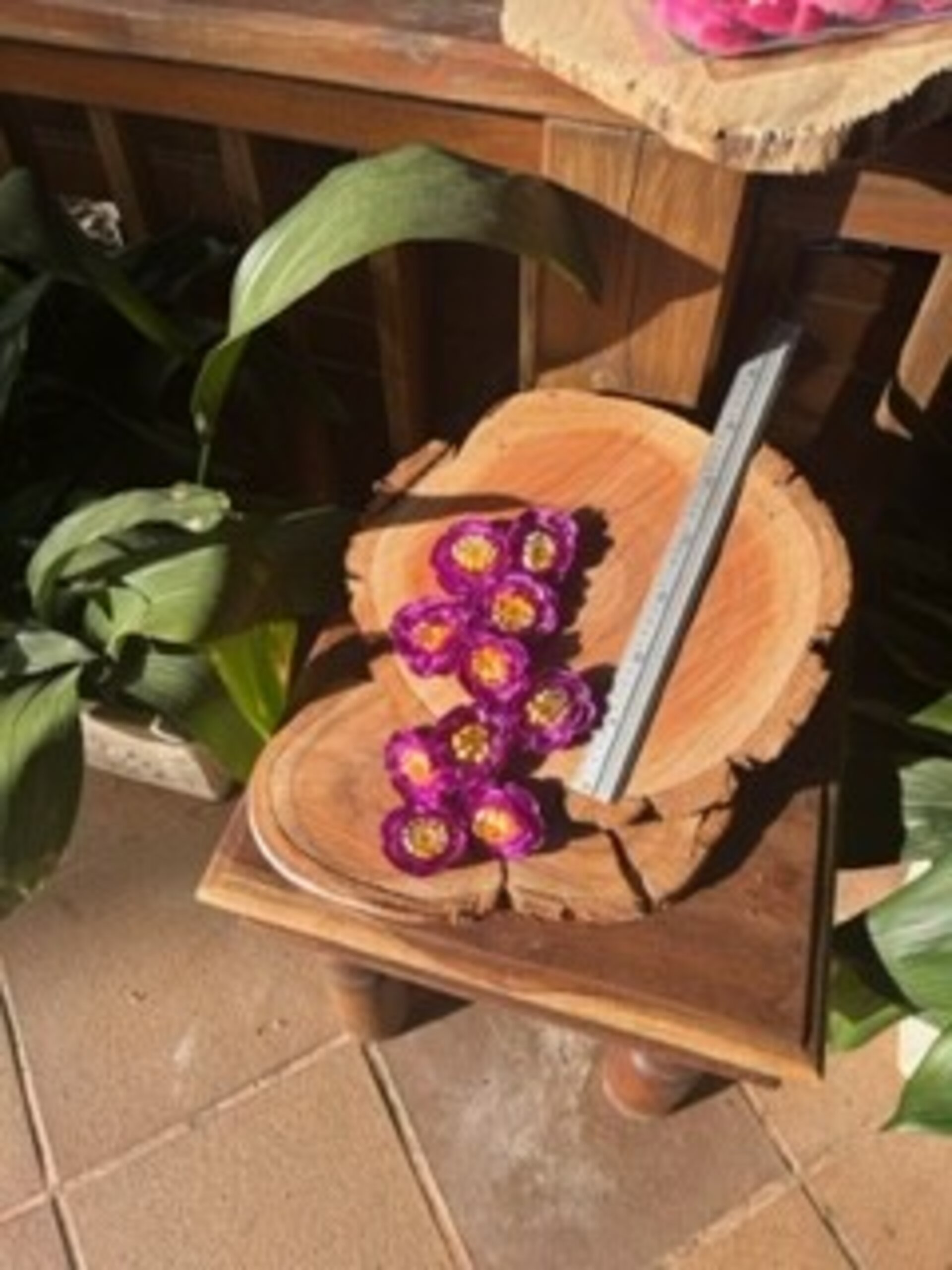 Pack de Flores de Tela Violeta- 10 Unidades - 6