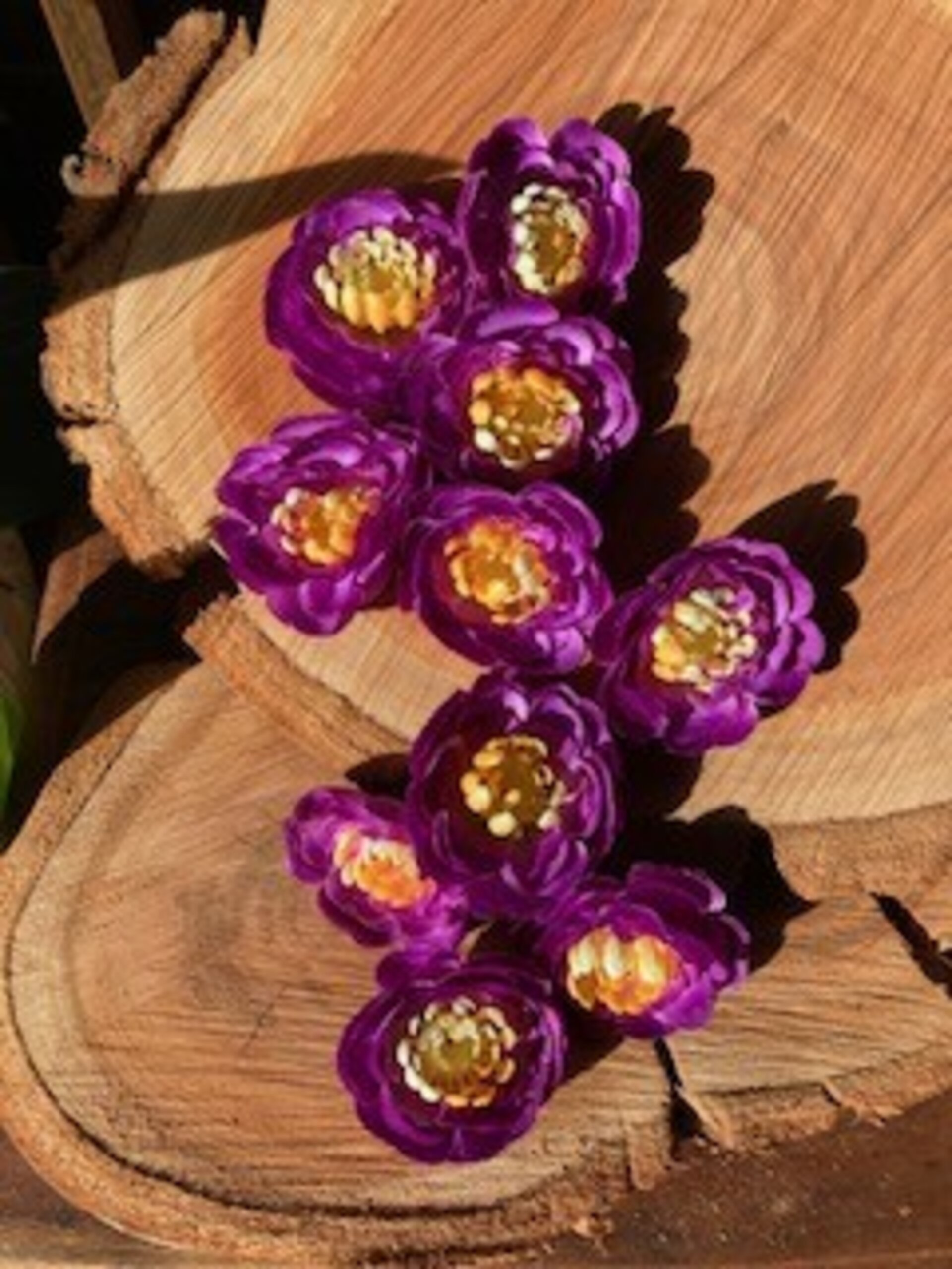 Pack de Flores de Tela Violeta- 10 Unidades - 5